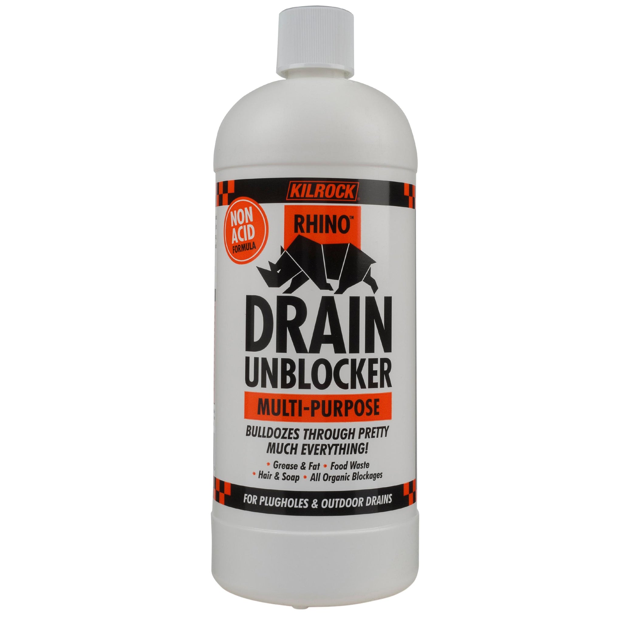 KILROCK RHINO MULTI PURPOSE DRAIN UNBLOCKER 1L. RHINOACIDFREE \\\KD29055