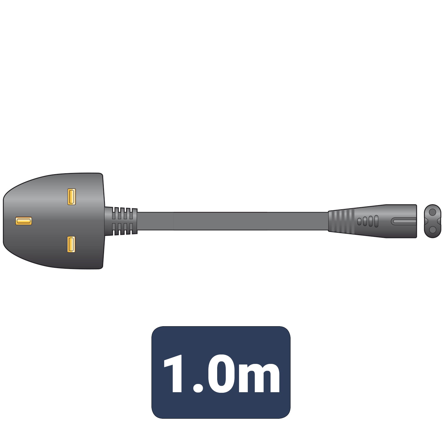 MERCURY 2 PIN MAINS POWER LEAD FIGURE 8 CABLE 1M. 114.033UK \\\KD29099