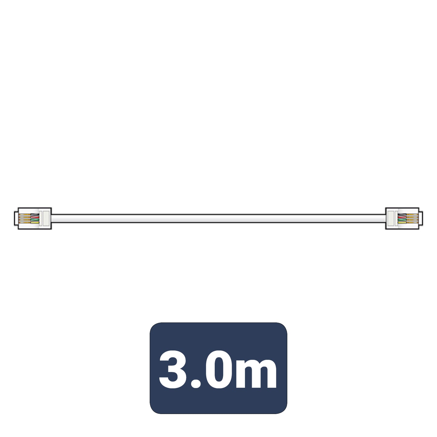 AV:LINK RJ11 TO RJ11 BROADBAND / MODEM LEAD 3M. 113.510UK \\\KD29110