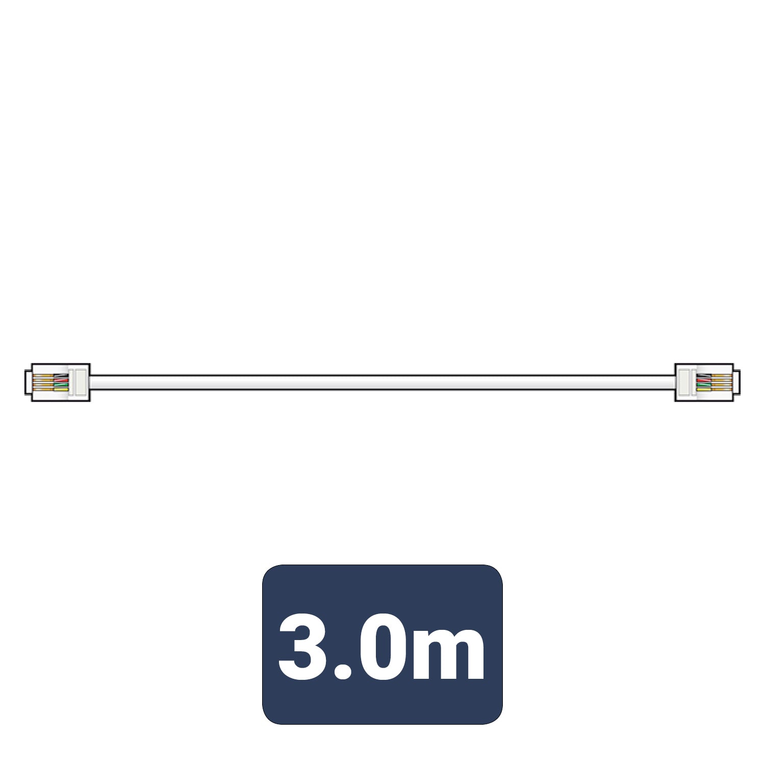 AV:LINK RJ11 TO RJ11 BROADBAND / MODEM LEAD 3M. 113.510UK \\\KD29110