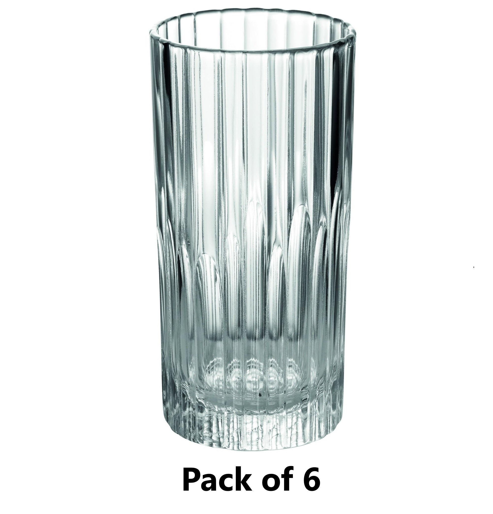 DURALEX MANHATTAN CLEAR GLASS HIGHBALL TUMBLER 305ML 6/PK. 1058AB06A0111 \\\KD29145