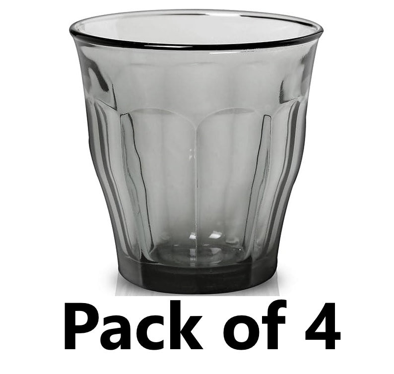 DURALEX PICARDIE GREY GLASS TUMBLER 310ML 4/PK. 1028HC04A0111 \\\KD29149