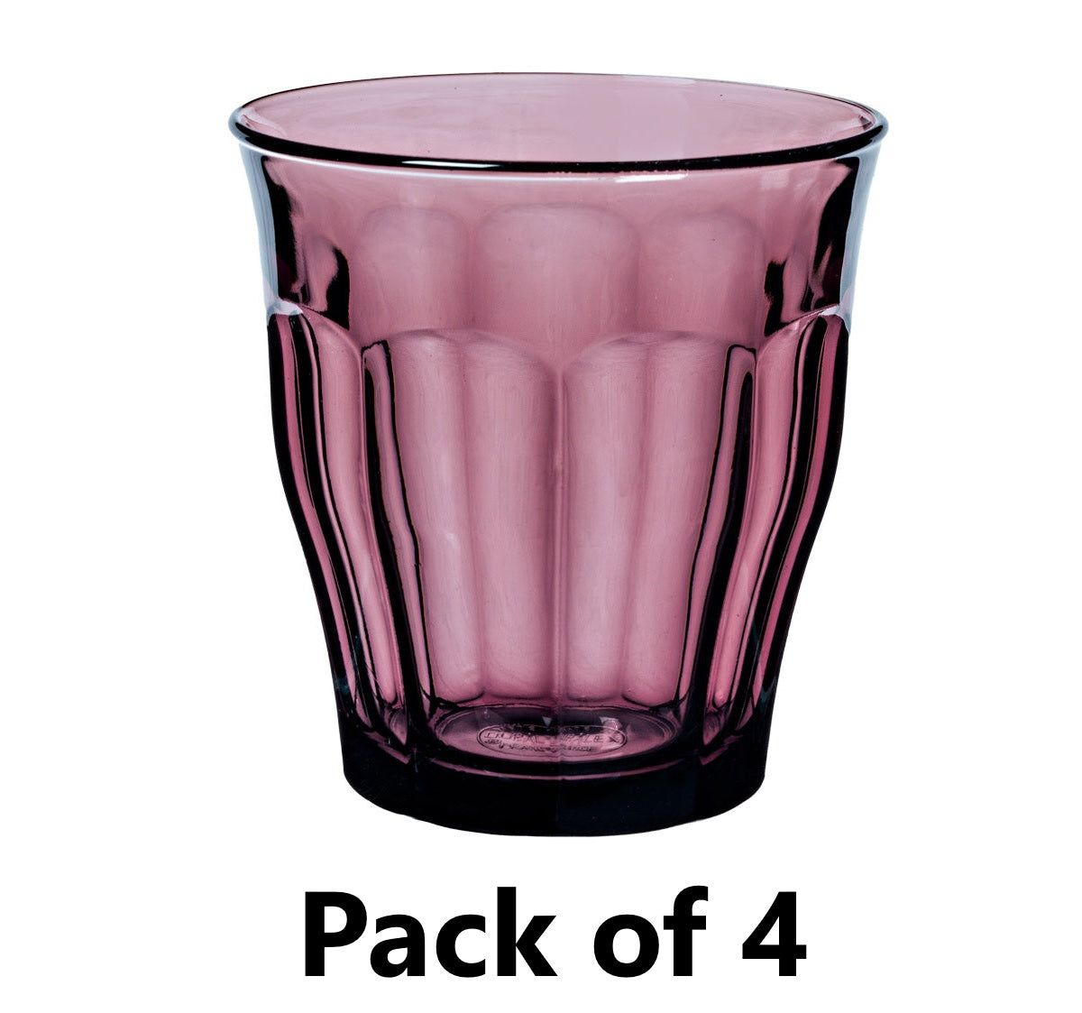 DURALEX PICARDIE PLUM GLASS GOBLET 250ML 4/PK. 1027JC04A0111 \\\KD29153