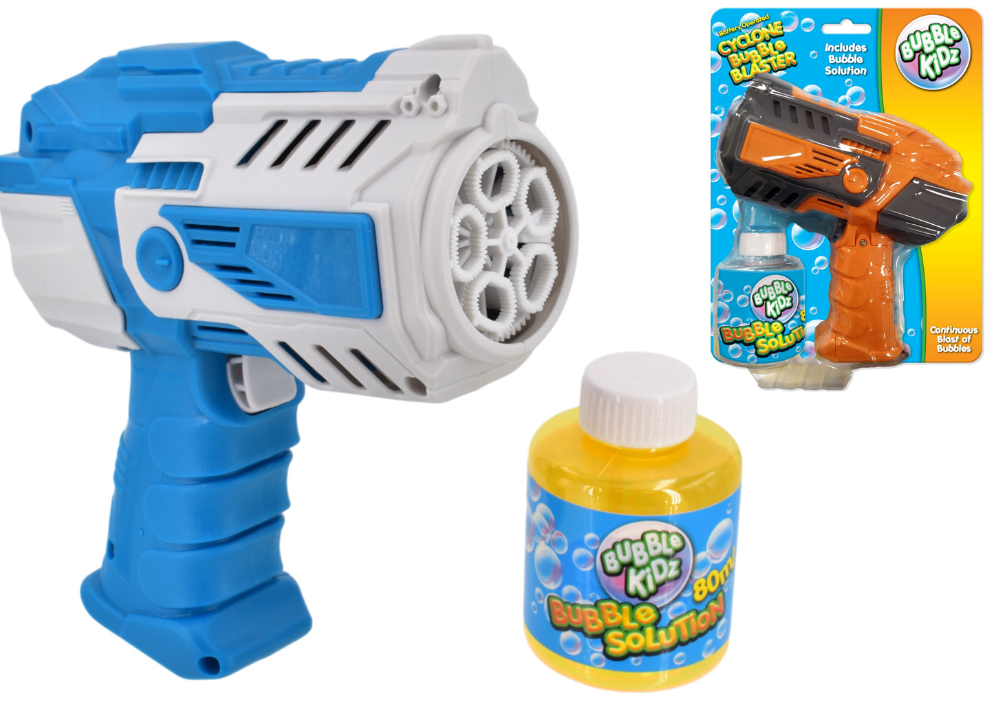 BUBBLE KIDS BATTERY OPERATED CYCLONE BUBBLE BLASTER GUN. TY1799 \\\KD29181