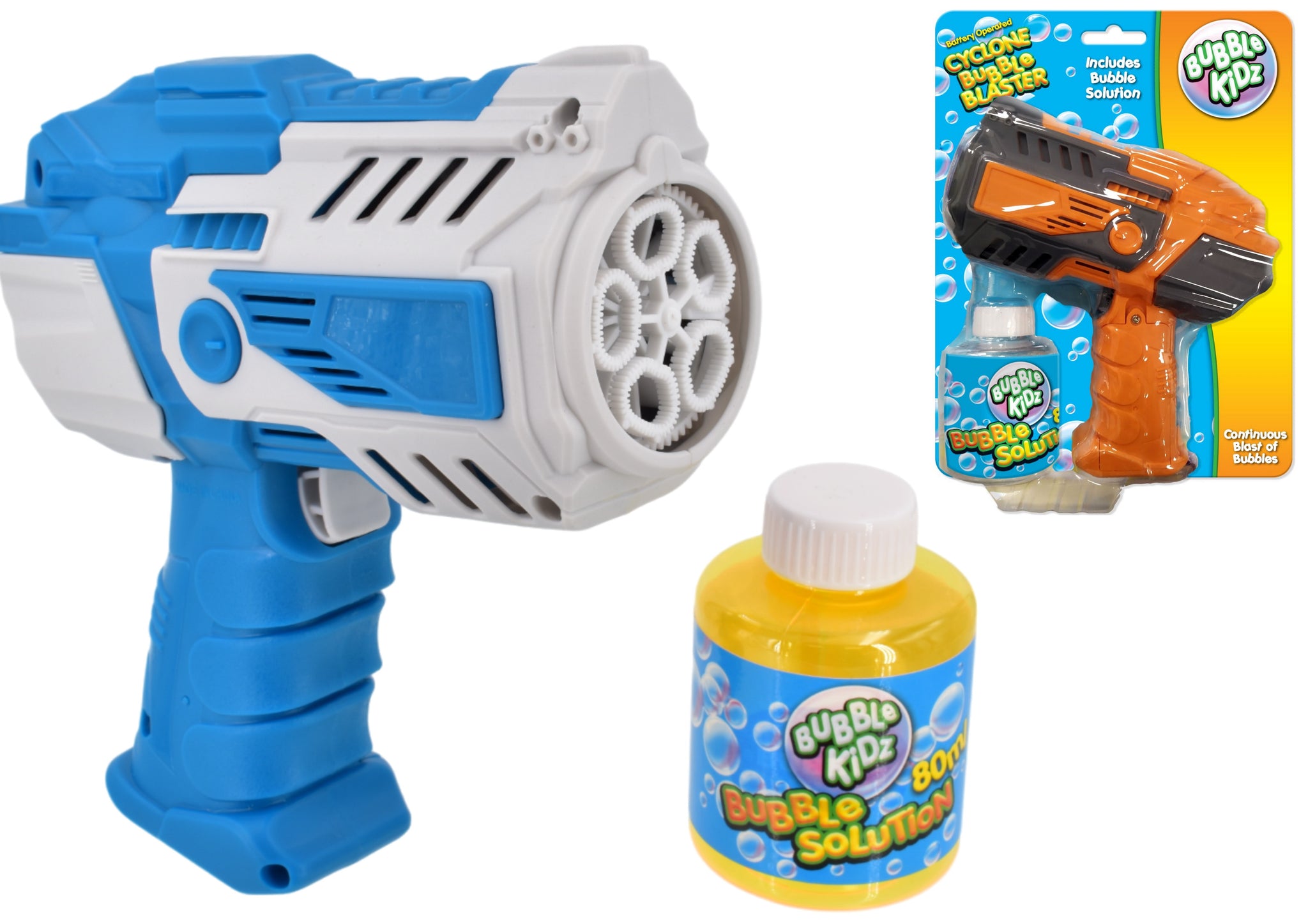 BUBBLE KIDS BATTERY OPERATED CYCLONE BUBBLE BLASTER GUN. TY1799 \\\KD29181