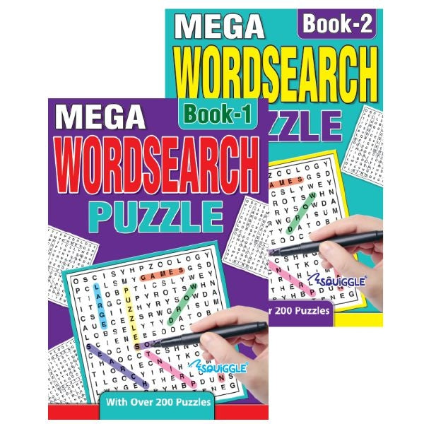 A5 MEGA WORDSEARCH PUZZLE BOOKS. P2592 \\\KD29219