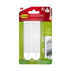 COMMAND 17217UKN X-LARGE WHITE PICTURE HANGING STRIPS 4 PAIRS. WL4402 \\\KD29232