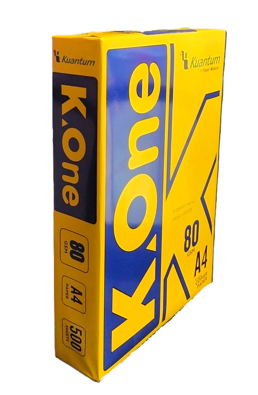 K ONE A4 COPIER PAPER 500 SHEET 80 GSM. KD29245 \\\KD29245