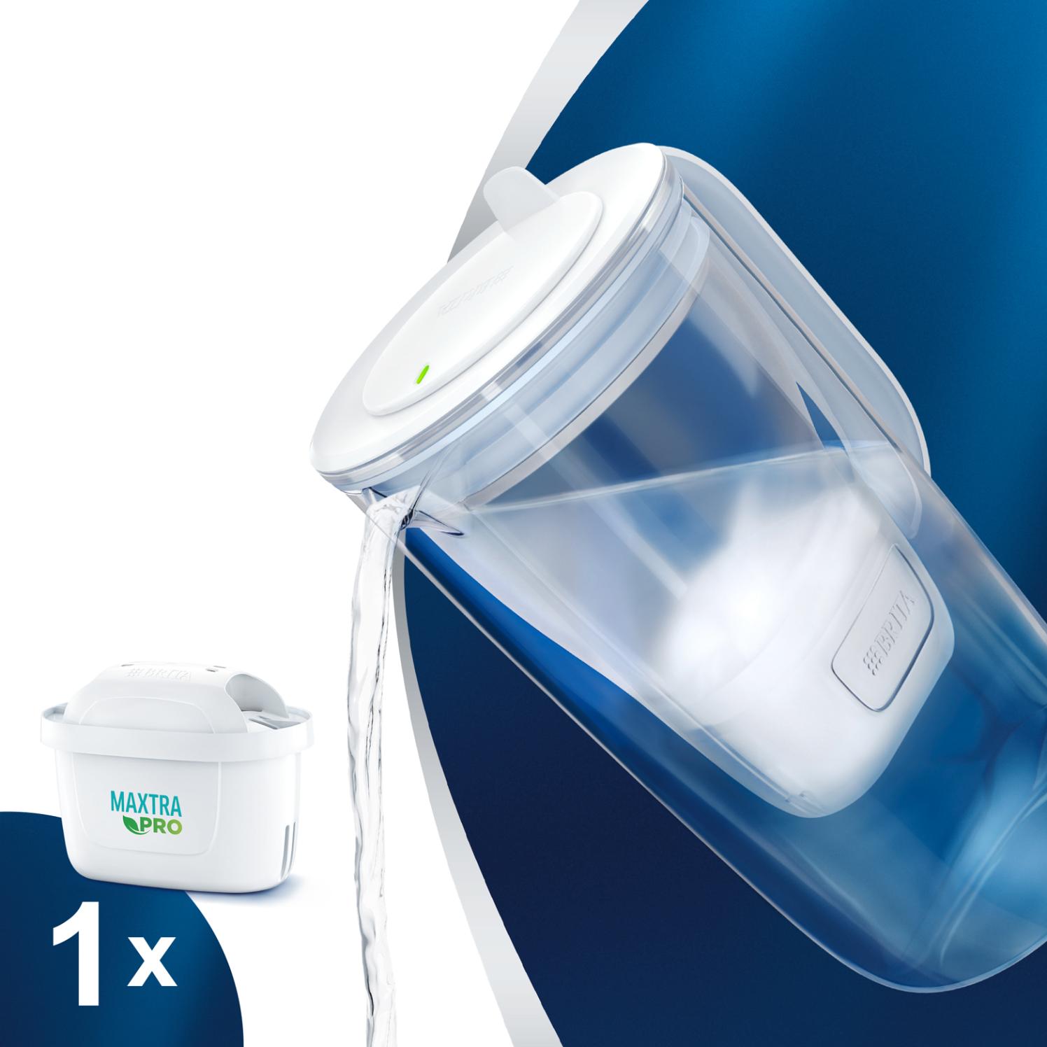 BRITA GLASS WATER FILTER JUG LIGHT BLUE 2.5LTR \\\KD29292