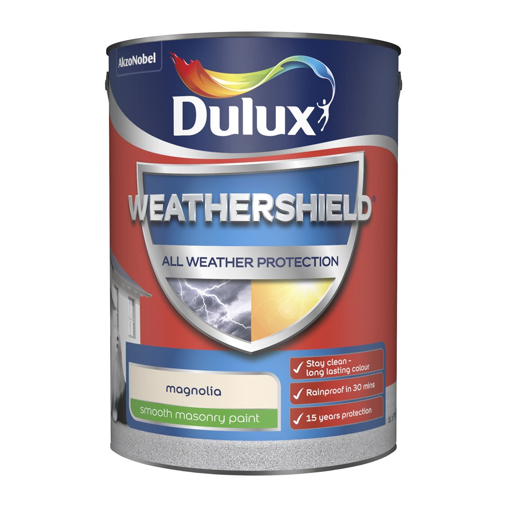 DULUX WEATHER SHIELD AWP SMOOTH MAGNOLIA 5L. 5310872 \\\KD29315
