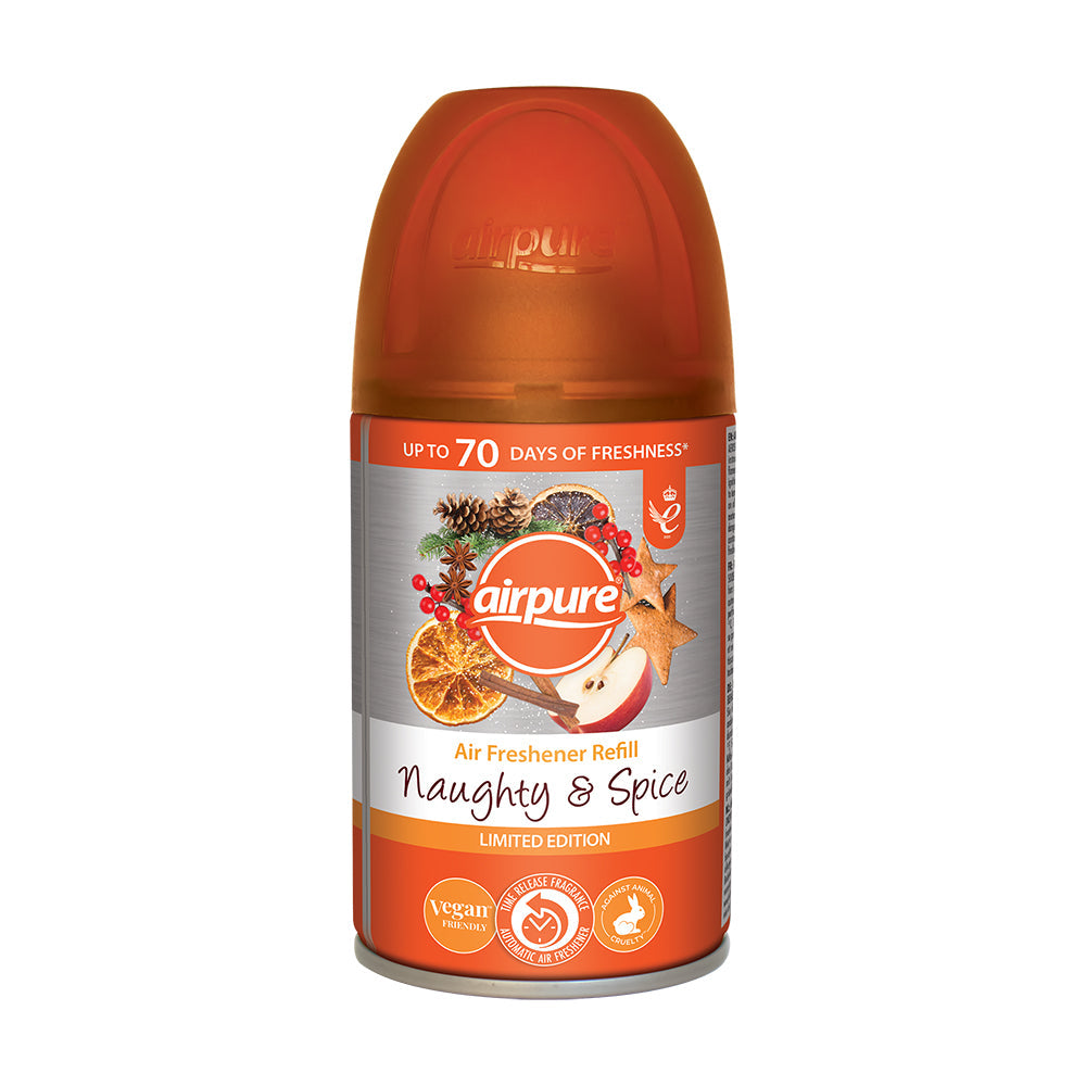 AIRPURE AUTOMATIC AIR FRESHENER REFILL 250ML -NAUGHTY & SPICE. AF243 \\\KD29330