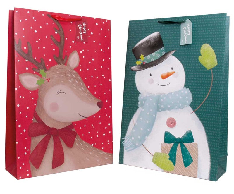 TALLON CUTE SNOWMAN SUPER JUMBO CHRISTMAS GIFT BAG. TAXB0101SJ \\\KD29387
