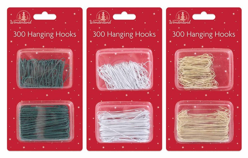 FESTIVE WONDERLAND ASSORTED TREE HOOKS 300/PK. TAXD0168 \\\KD29388