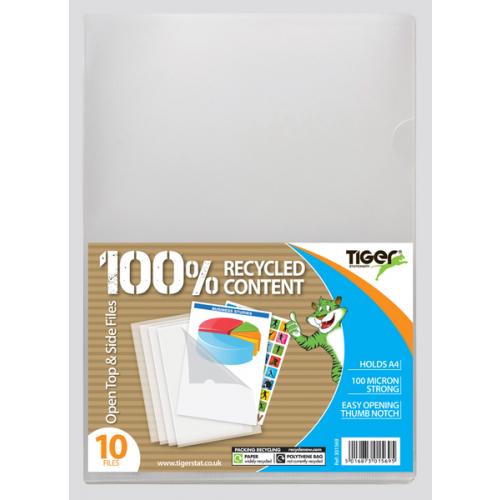 TIGER OPEN TOP & SLIDE CLEAR FILES 10/PK. T301569 \\\KD29392