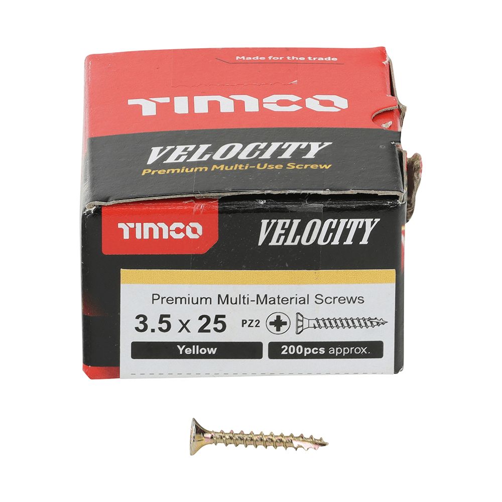 TIMCO VELOCITY SCREW PZ2 CKS ZYP 3.5 X 25 MM 200/PK. 35025V \\\KD29409