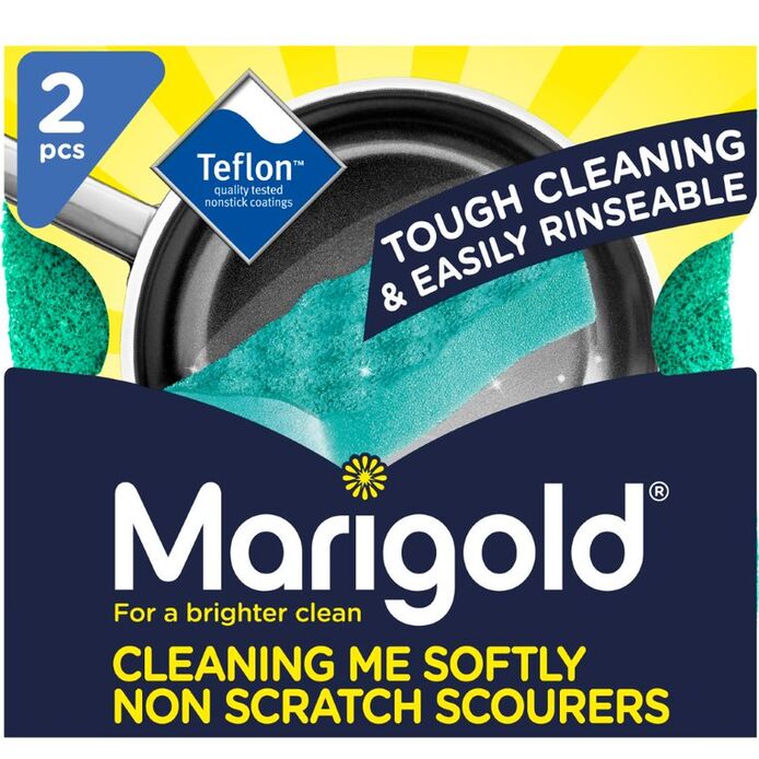 MARIGOLD CLEANING ME SOFTLY NON SCRATCH SCOURER 2/PK. FH150561 \\\KD29429