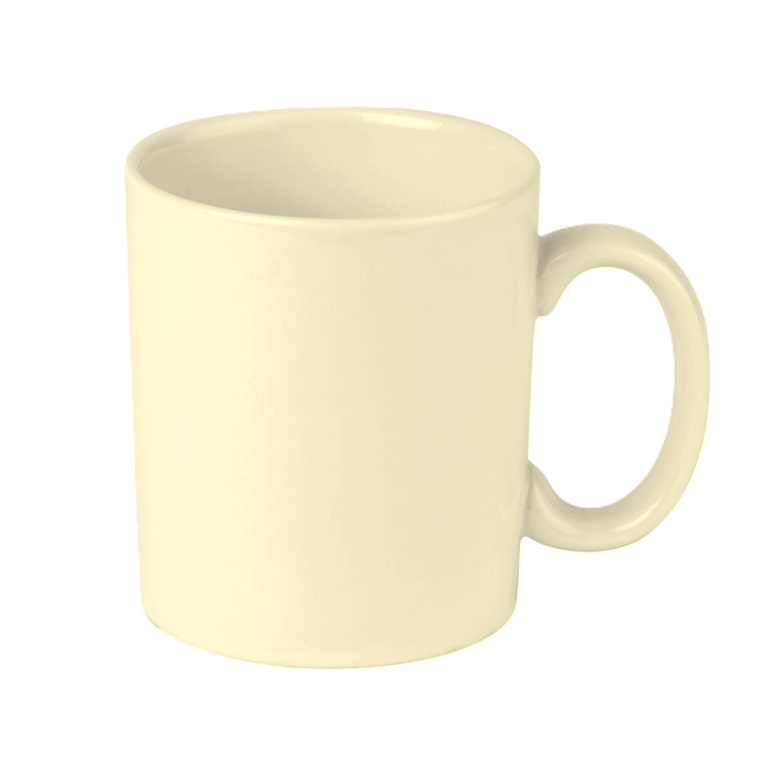 WHITE GLASS MUG 8 X 9.5 CM. DK112 \\\KD29560