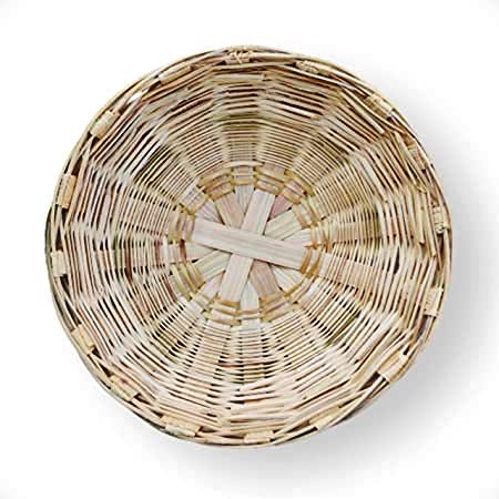 ROUND WOOVEN WICKER BREAD BASKET 10 INCH / 25CM. JL1953 \\\KD29564