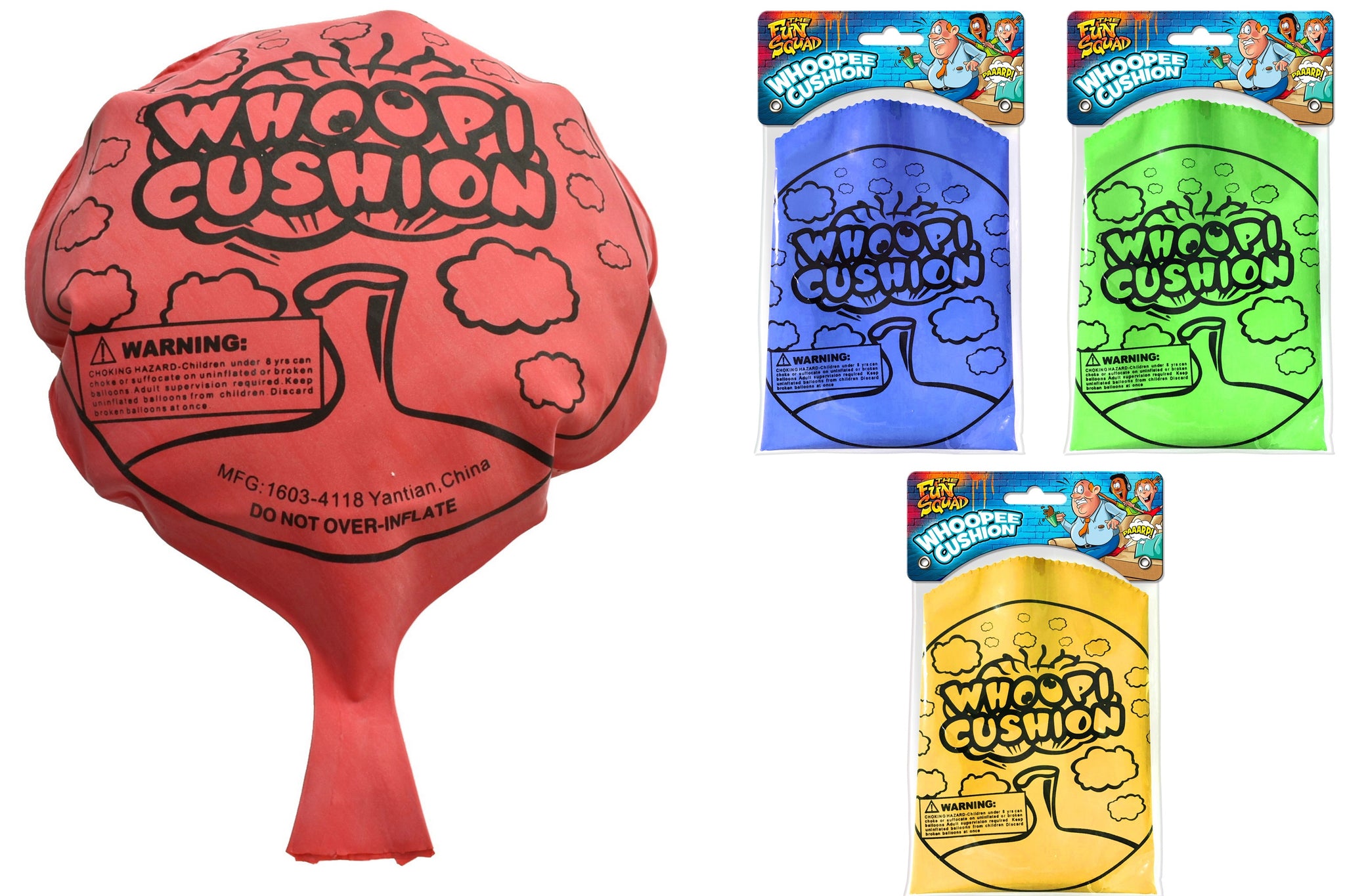 THE FUN SQUAD 8 INCH WHOOPEE CUSHION. TY9973 \\\KD29586