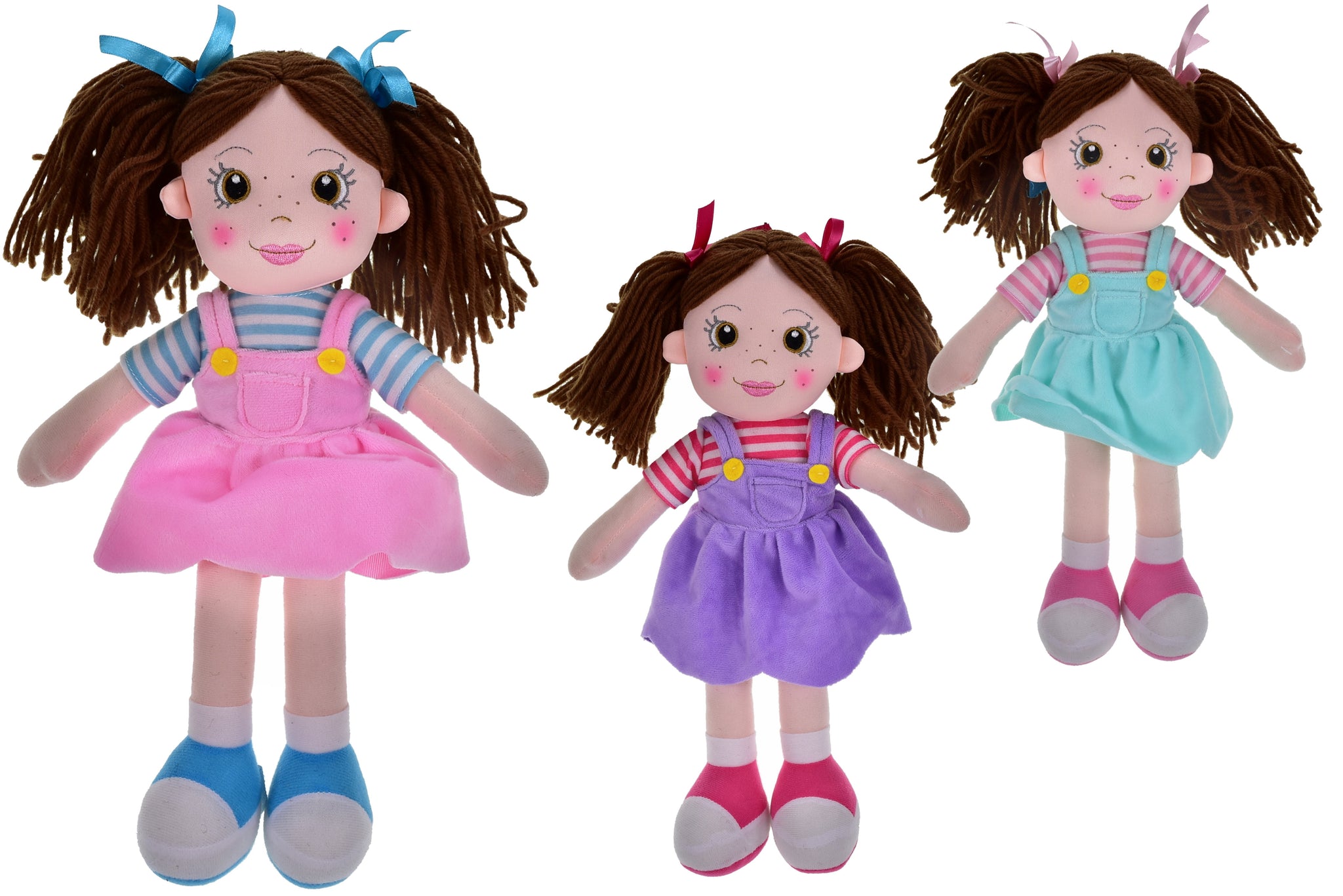 35CM ASSORTED RAG DOLLS. TY5660 \\\KD29595