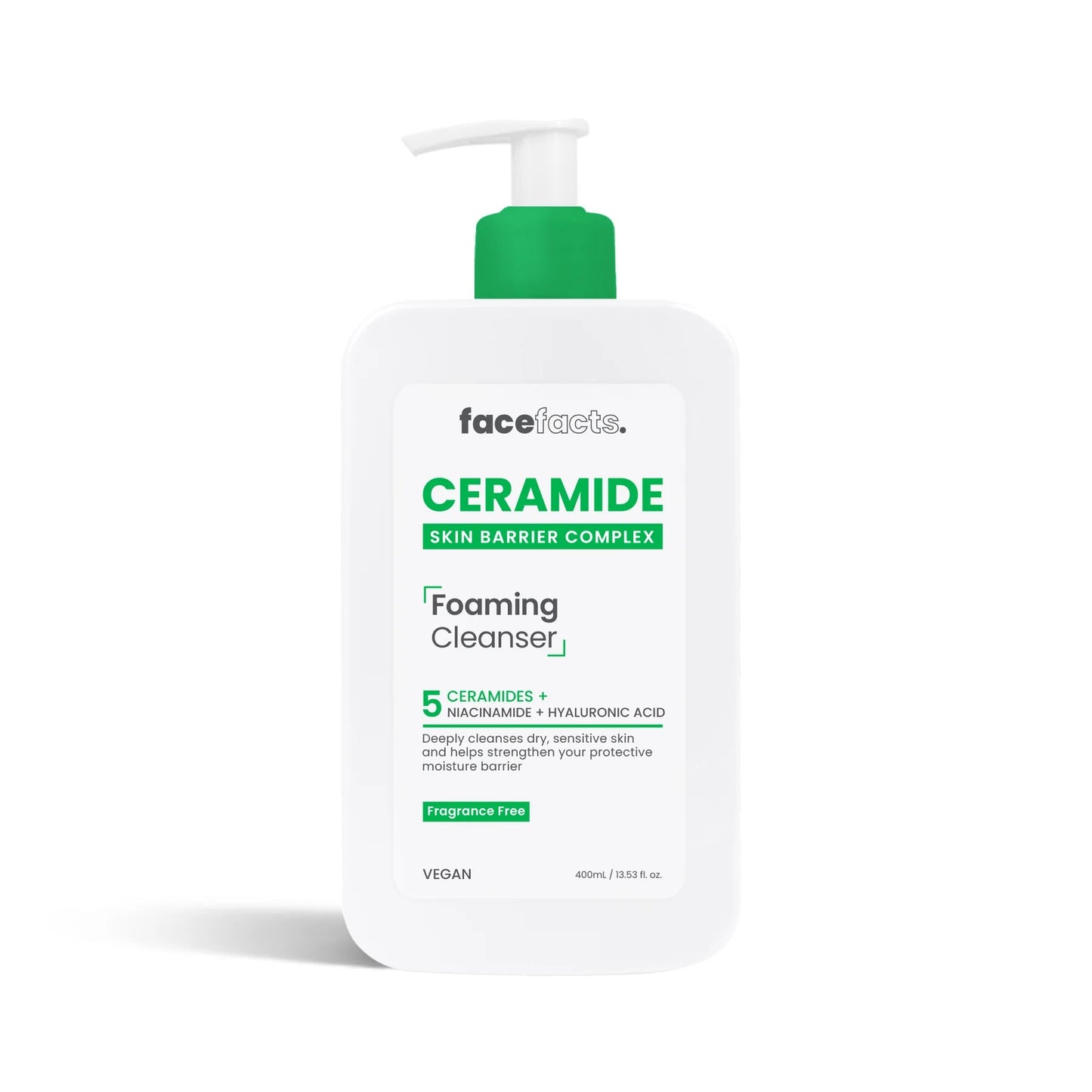 FACE FACTS CERAMIDE FOAMING CLEANSER 400ML. 36636-150 \\\KD29624