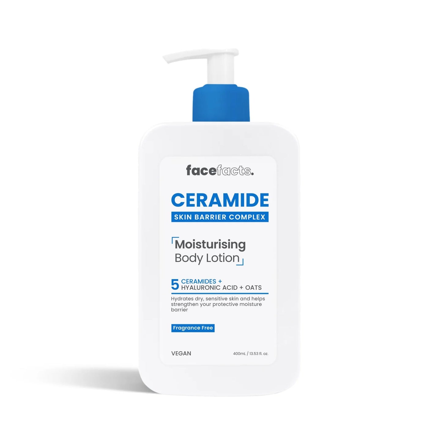 FACE FACTS CERAMIDE MOISTURISING BODY LOTION 400ML. 31556-150 \\\KD29625