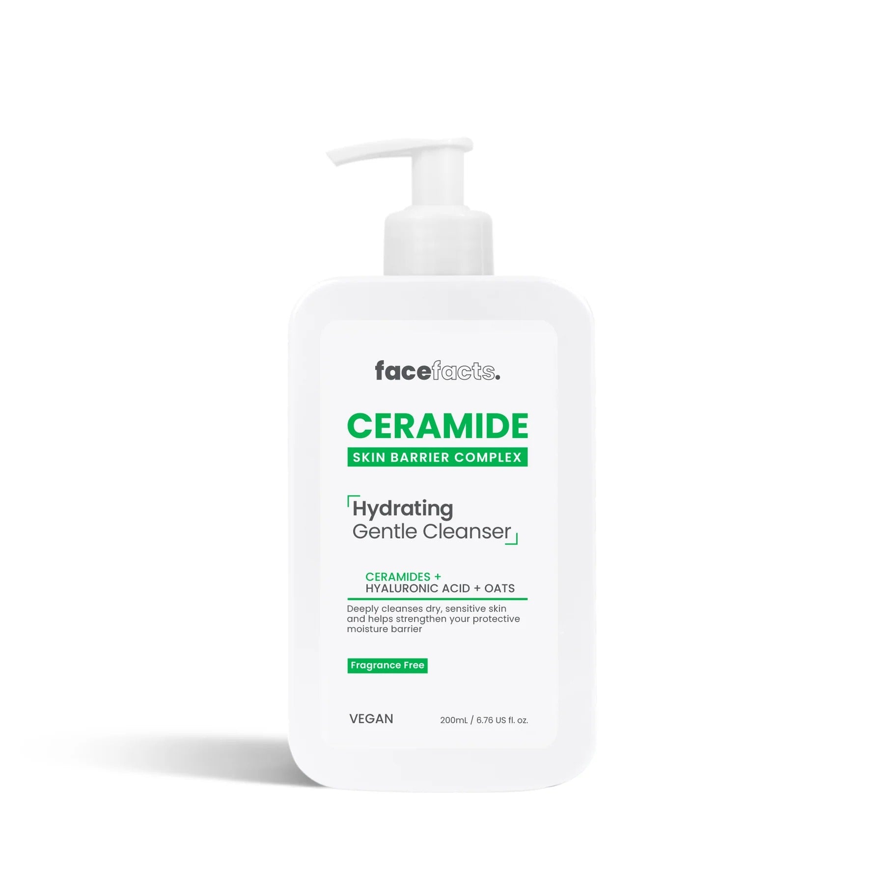 FACE FACTS CERAMIDE HYDRATING CLEANSER 200ML. 29874-150 \\\KD29626