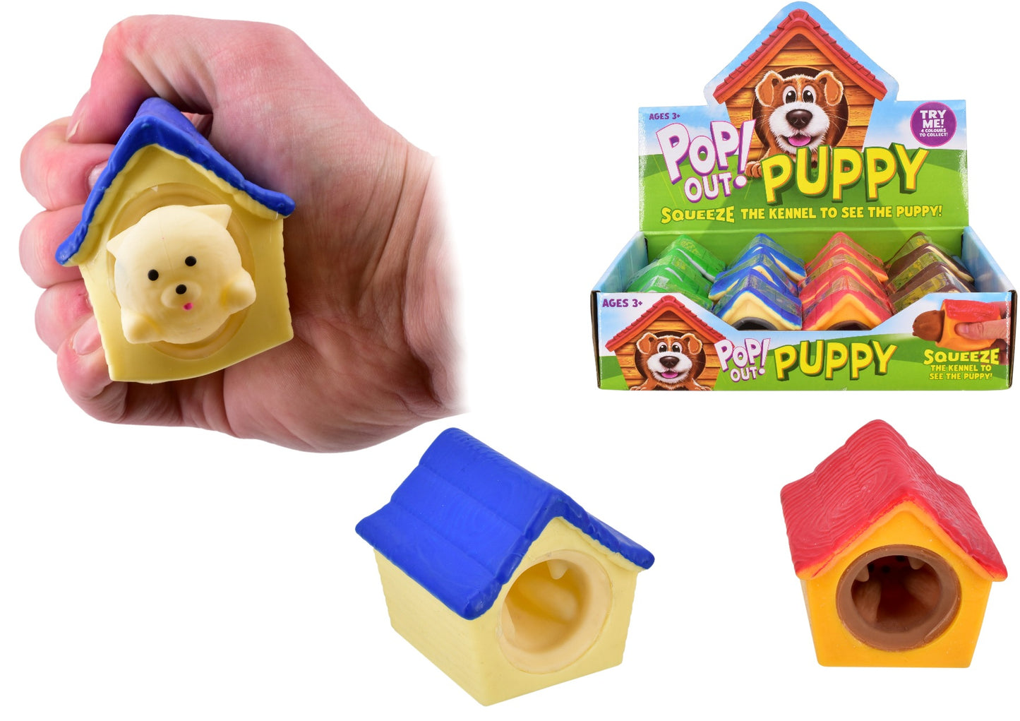 ASSORTED POP UP PUPPY IN KENNELTOY. TY376 \\\KD29720