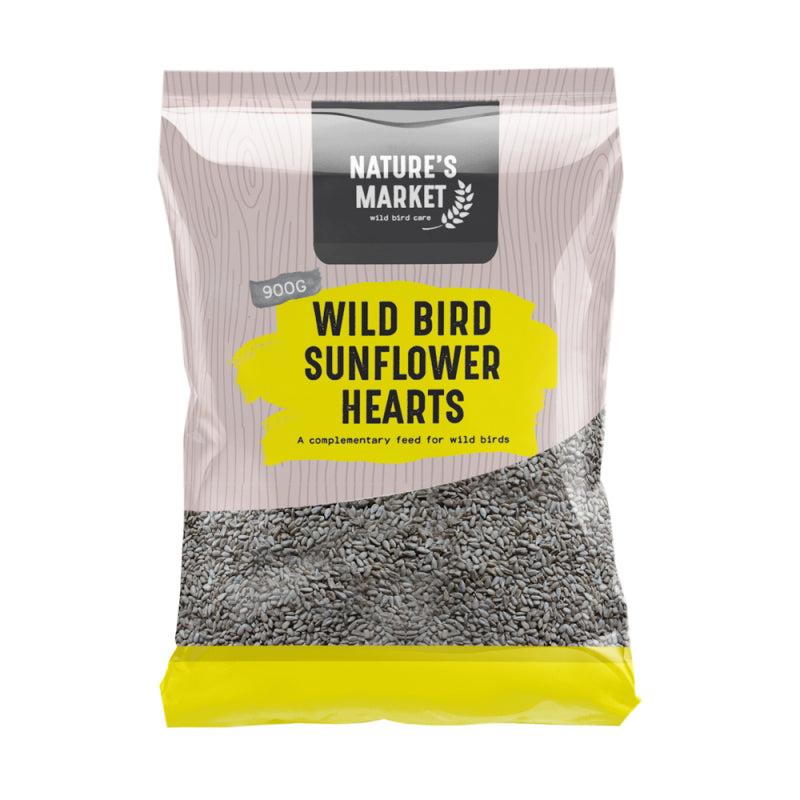 NATURES MARKET WILD BIRD FOOD SUNFLOWER SEED HEARTS 900GM. BFWF03 \\\KD29730
