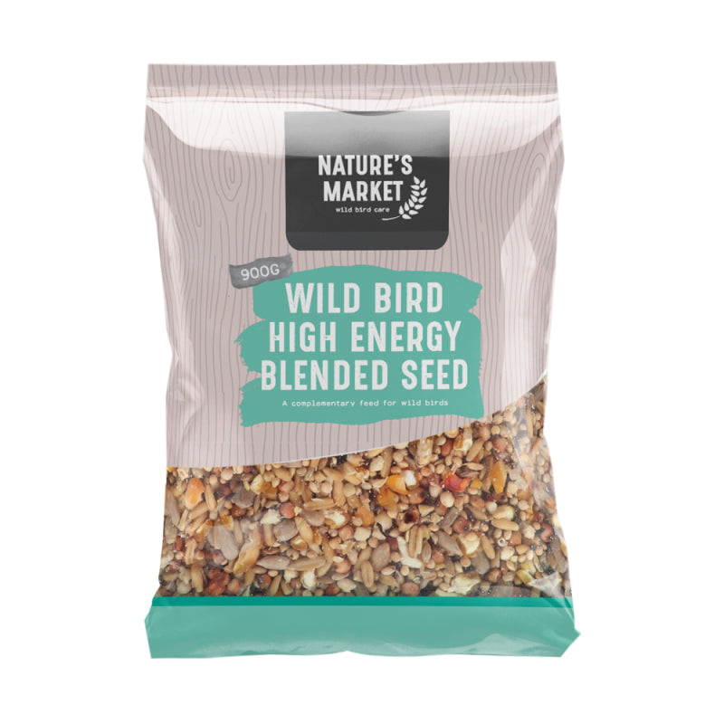 NATURES MARKET WILD BIRD FOOD HIGH ENERGY SEED BLENDED MIX 900GM. BFWF01 \\\KD29731