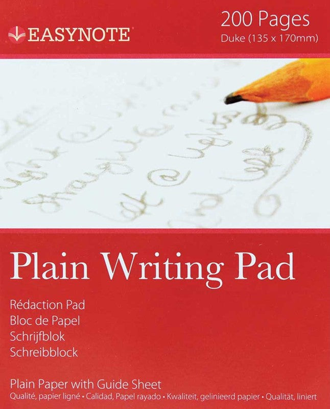 EASYNOTE DUKE SIZE PLAIN WRITING PAD 200 PAGES. TA3255 \\\KD29762