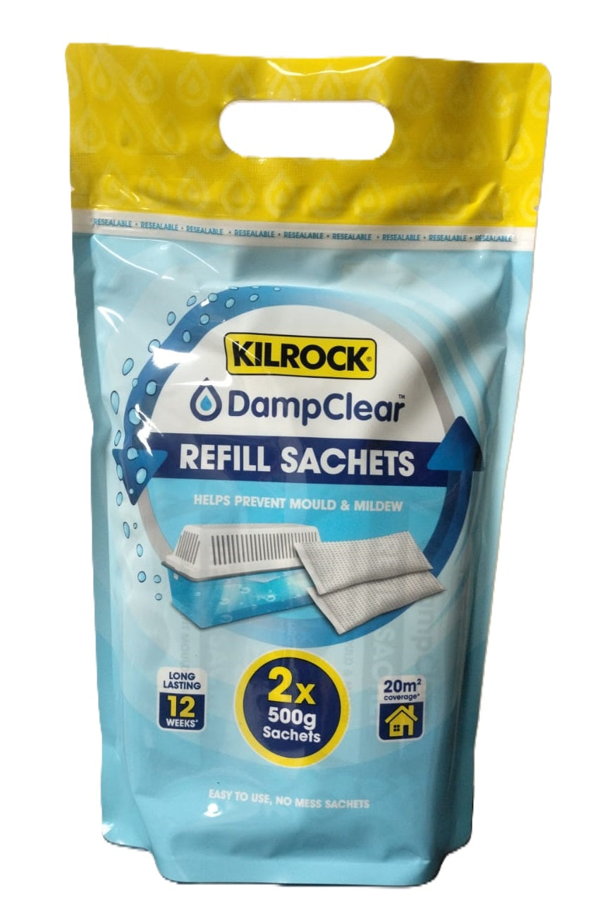 KILROCK DAMP CLEAR MOISTURE CRYSTALS REFILL 1KG. DAMPCLEAR1KG \\\KD29776