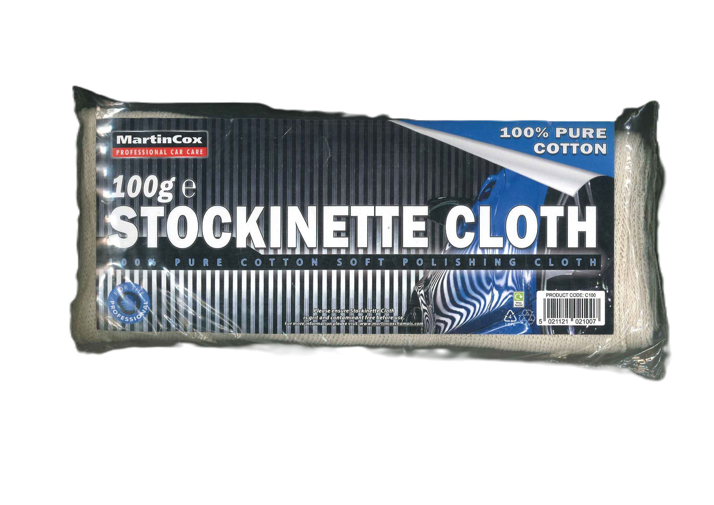 MARTIN COX STANDARD CAR CLEANING STOCKINETTE CLOTH 100GM. C100 \\\KD29787