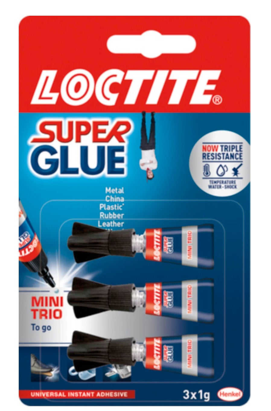 LOCTITE SUPERGLUE MINI TRIO 1 GM - PACK OF 3. 2956502 \\\KD29815