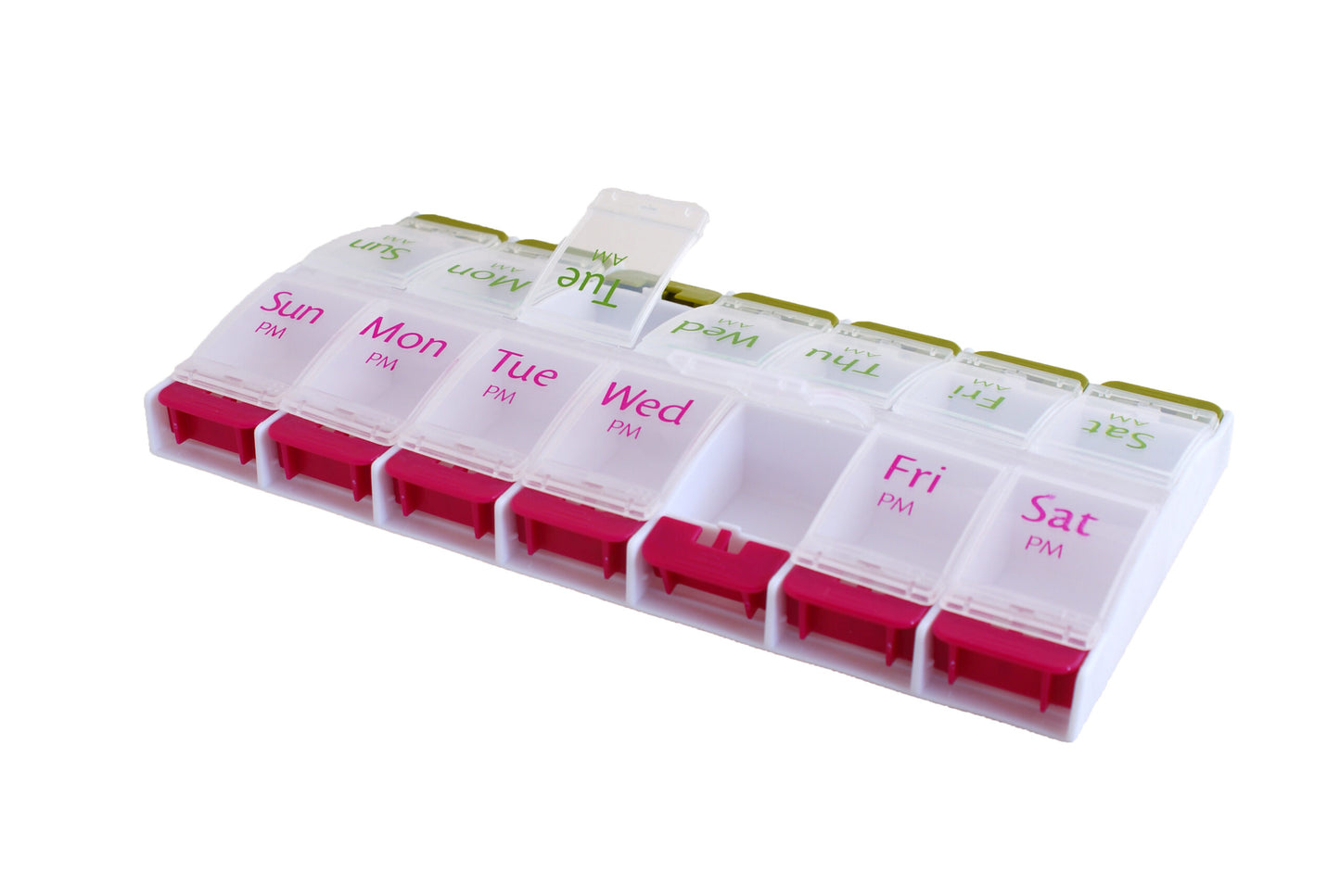 MEDISURE 7 DAY AM-PM FLIP UP PUSH BUTTON PILL BOX. MS21284 \\\KD29821