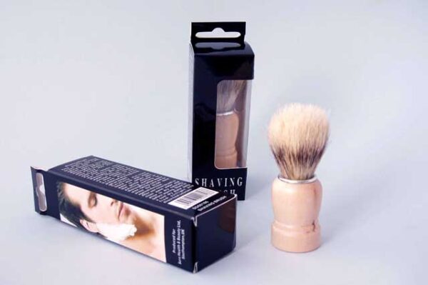 MENS TRADITIONAL BRISTLE SHAVING BRUSH WITH WOODEN HANDLE. SD08186 \\\KD29826