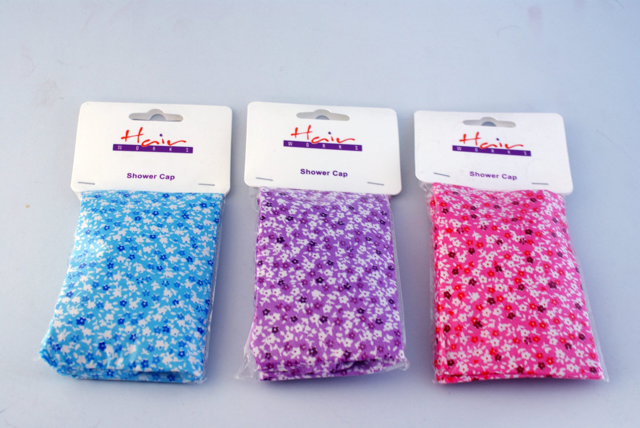 HAIRWORKS ASSORTED PATTERNED SHOWER CAP. HW04461 \\\KD29837