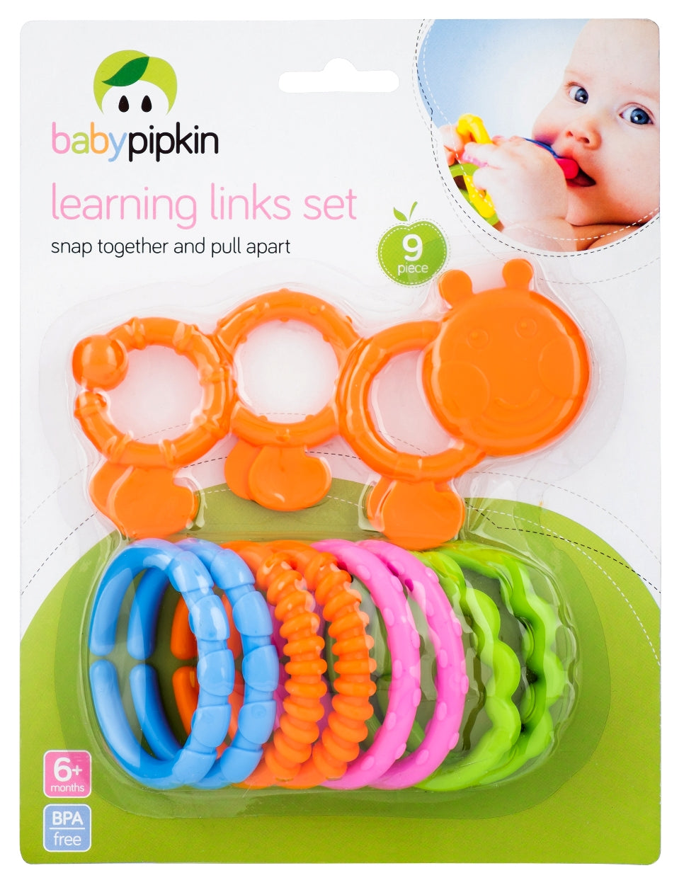 BABY PIPKIN 9PCS LEARNING LINKS SET. Z66034 \\\KD29863