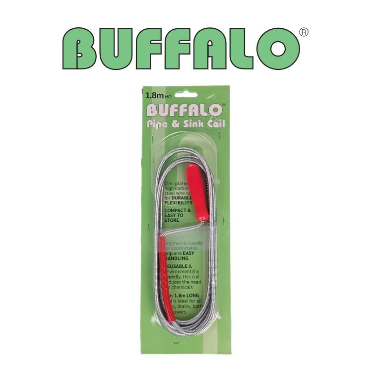 BUFFALO SINK & DRAIN CLEANING UNBLOCKING COIL 1.8MTR. WL1024 \\\KD29919
