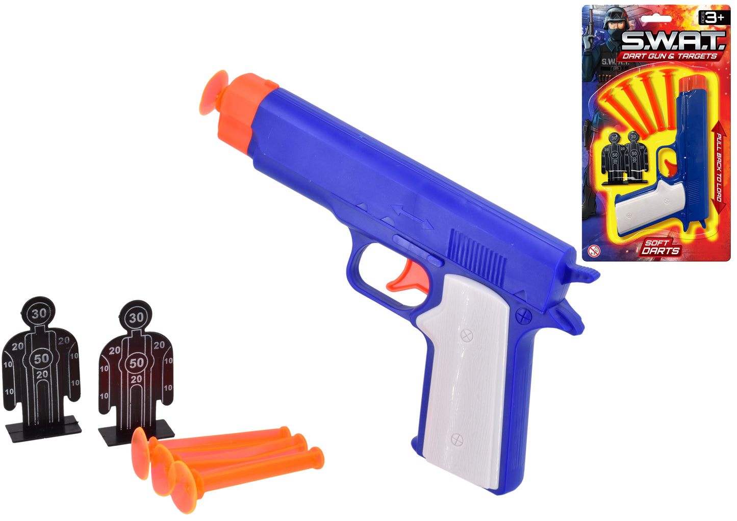 SWAT POLICE TARGET SET DART GUN GAME. TY0774 \\\KD29942