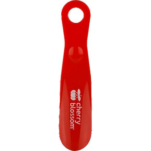 CHERRY BLOSSOM RED PLASTIC SHORT SHOE HORN 18CM. CB211034 \\\KD29947