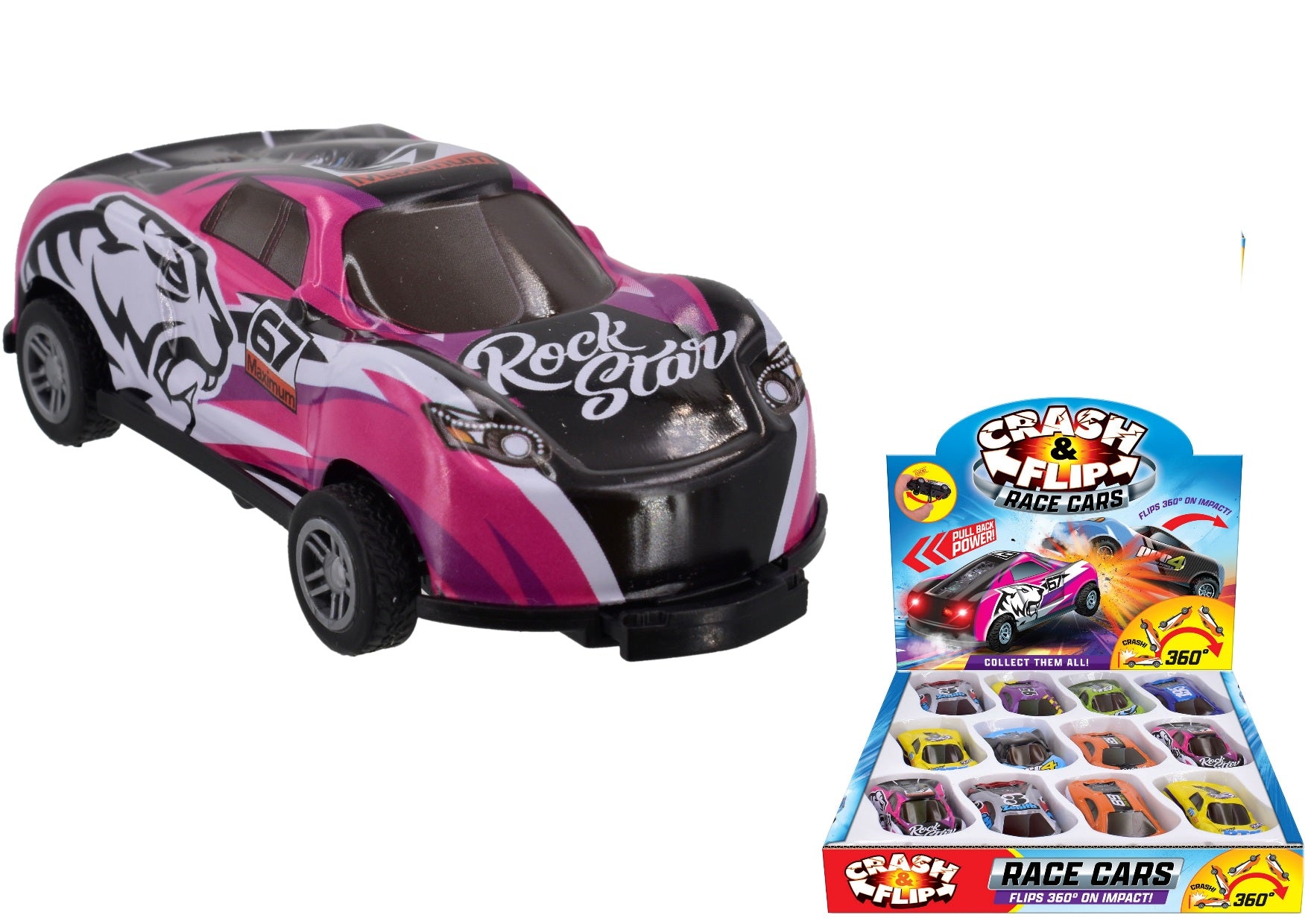 ASSORTED SMALL CRASH & FLIP CARS. TY0725 \\\KD29955