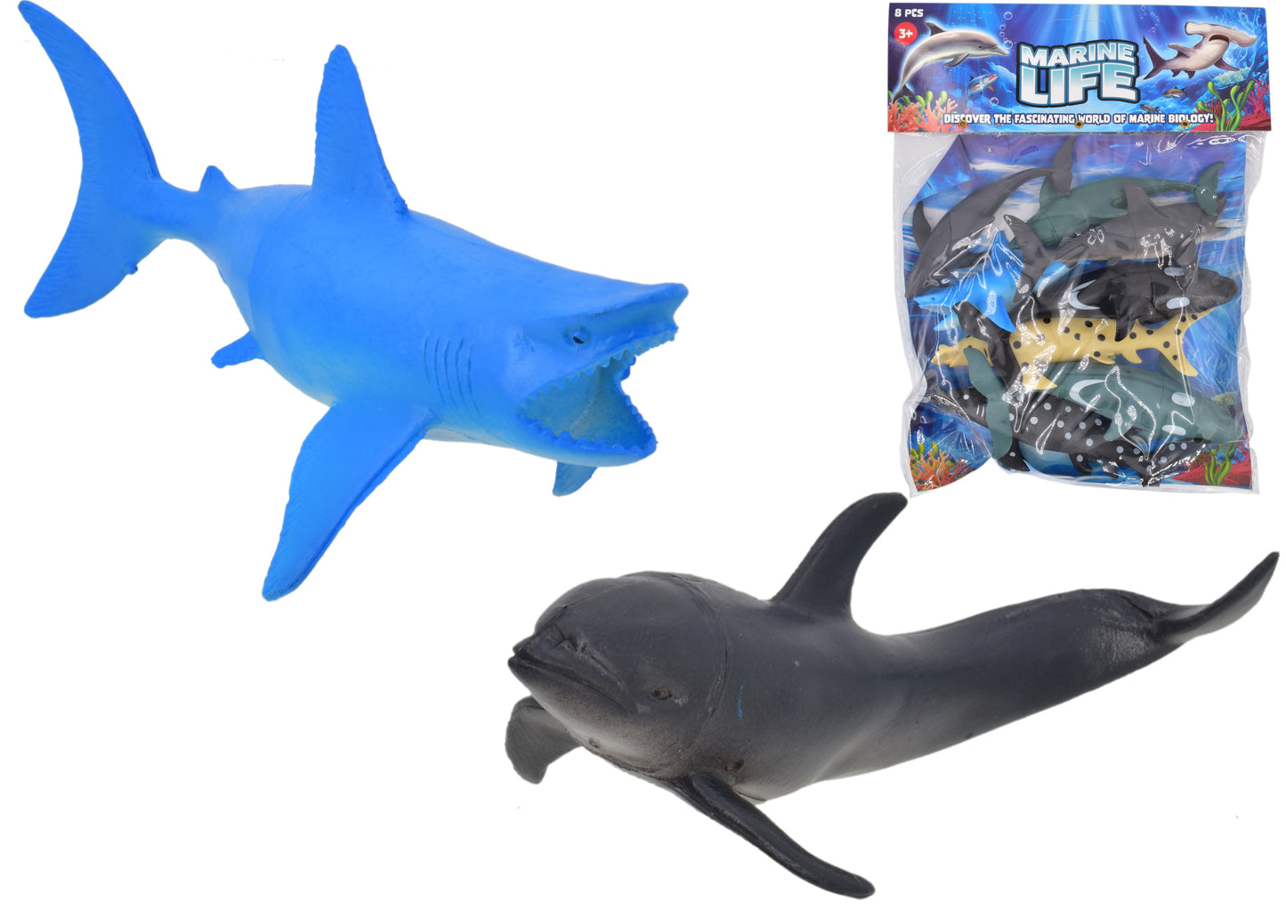 MARINE LIFE 8PCS OCEAN CREATURES TOYS. TY0851 \\\KD29957