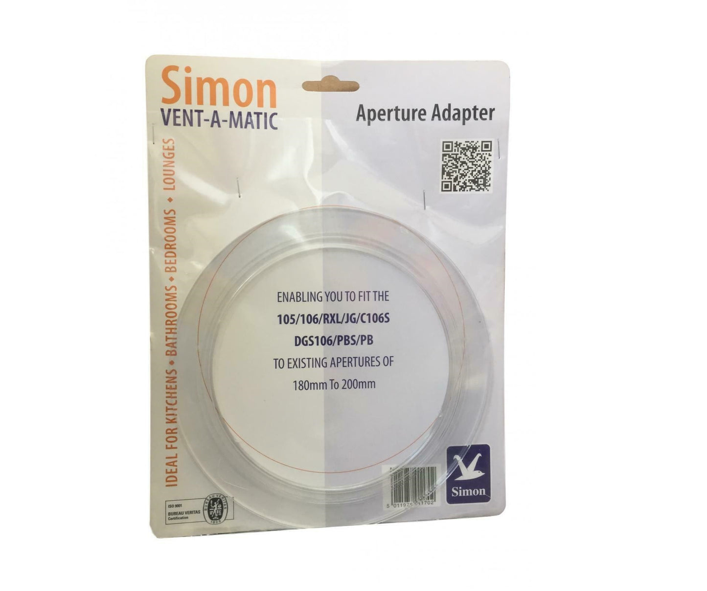 SIMON VENT-A-MATIC APERTURE ADAPTOR UP TO 200MM. 0110024 \\\KD29989
