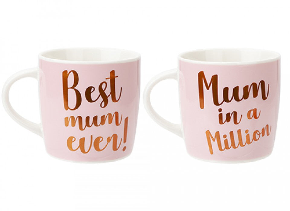 STONEWARE ASSORTED MUM MUG 10OZ. PI734083 \\\KD29996