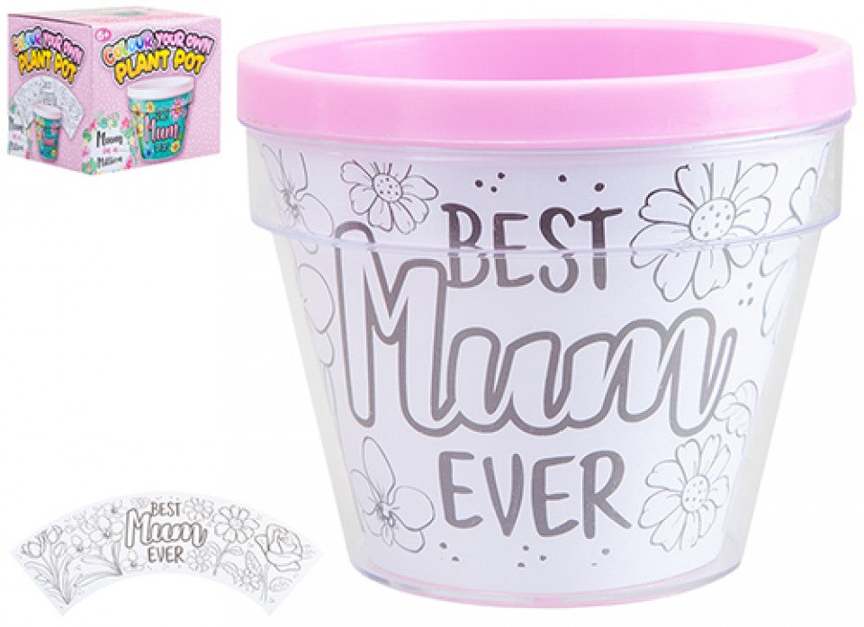 COLOUR YOUR OWN PLANT POT MUM DESIGN. PI734098 \\\KD30000