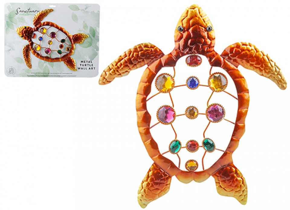 DELUXE METAL TURTLE WALL PLAQUE. PI956789 \\\KD30007