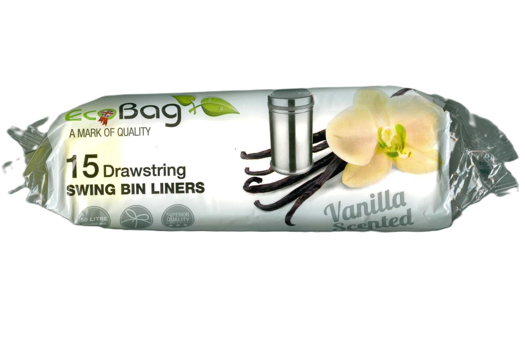 ECO BAG 15 SCENTED DRAWSTRING SWING BIN LINERS 50LTR. EC33 \\\KD30025