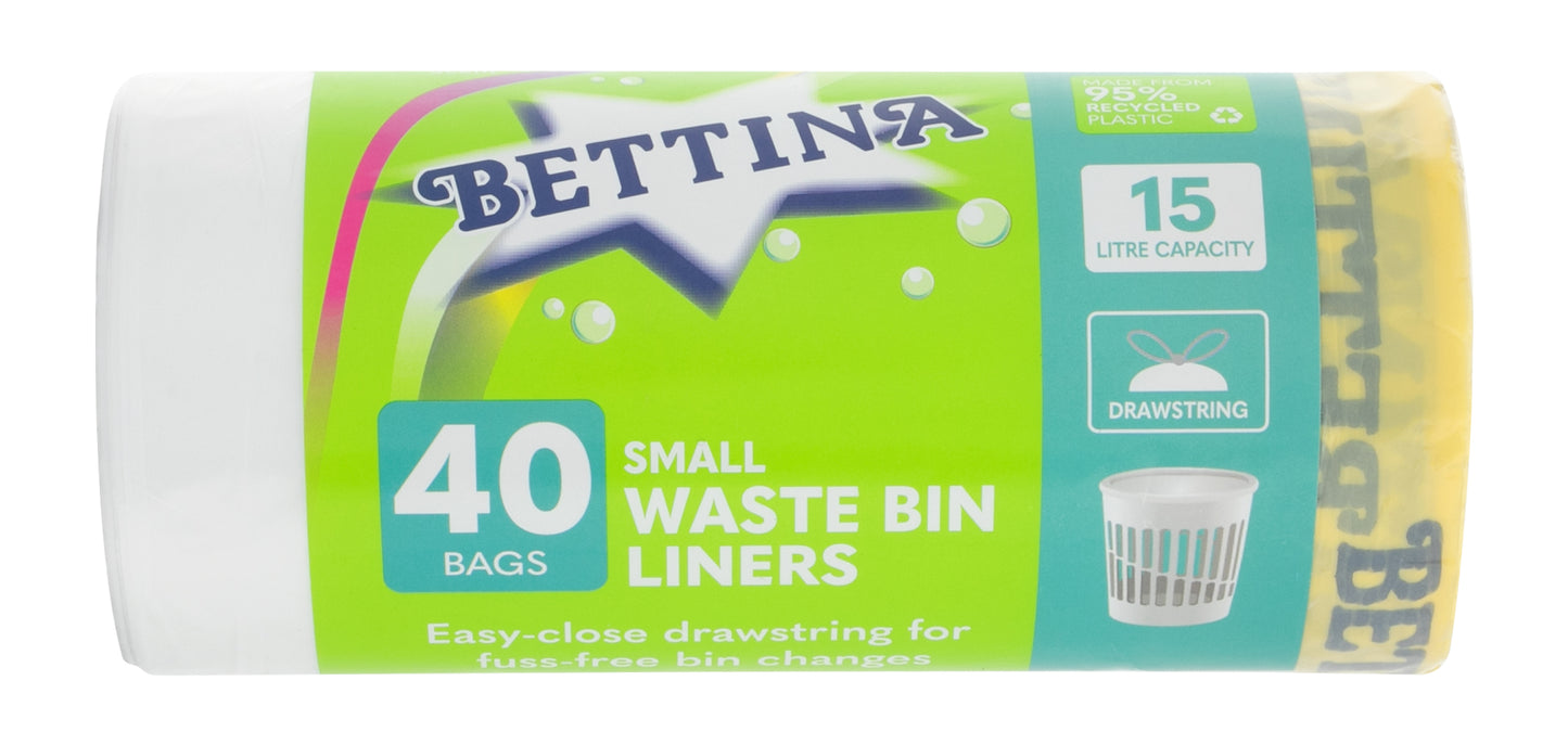 BETTINA LEMON SCENTED SWING BIN LINERS 15LTR 40/PK. B190 \\\KD30057