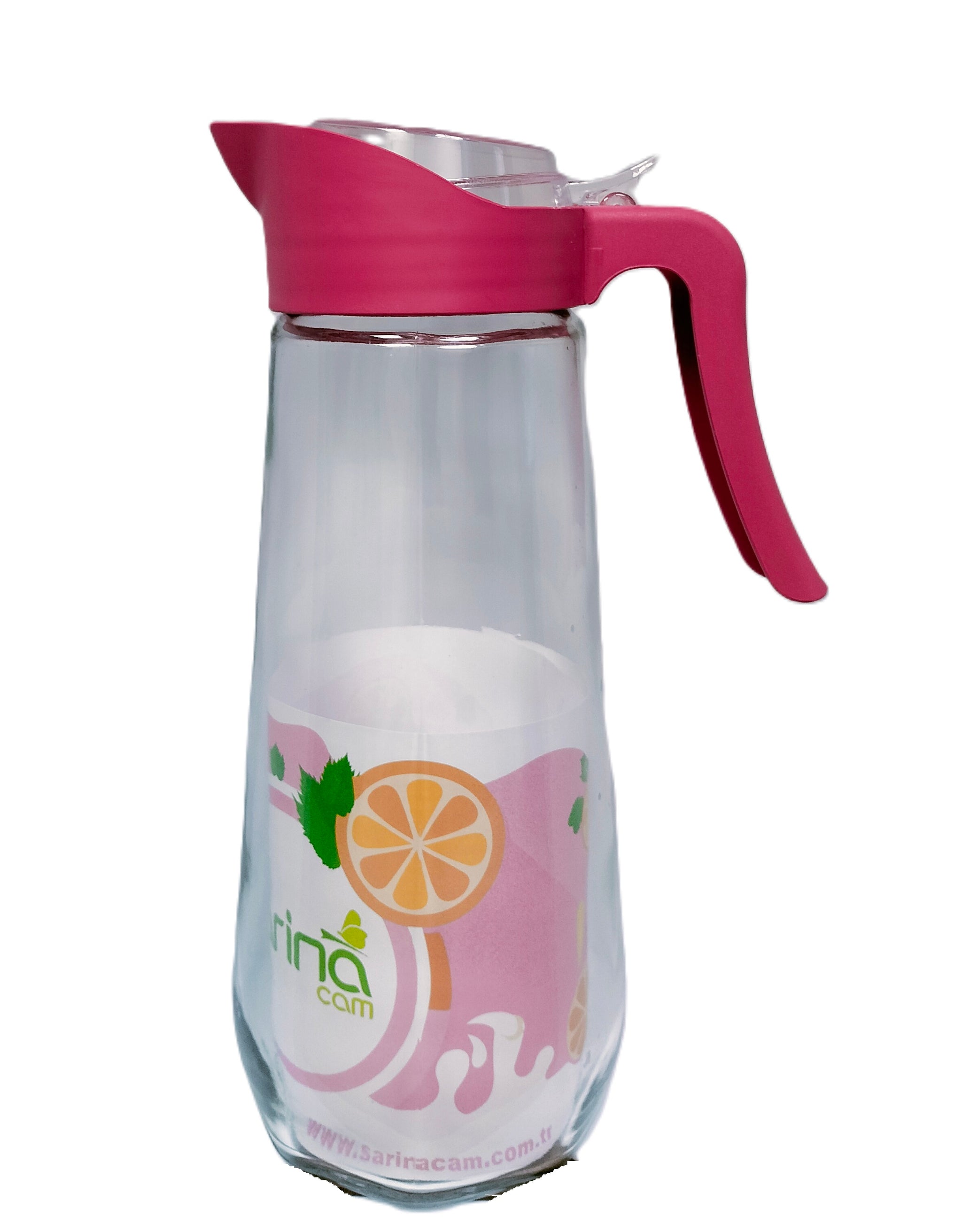 SARINA ASSORTED COLOUR GLASS JUG 1.6LTR. S128 \\\KD30078